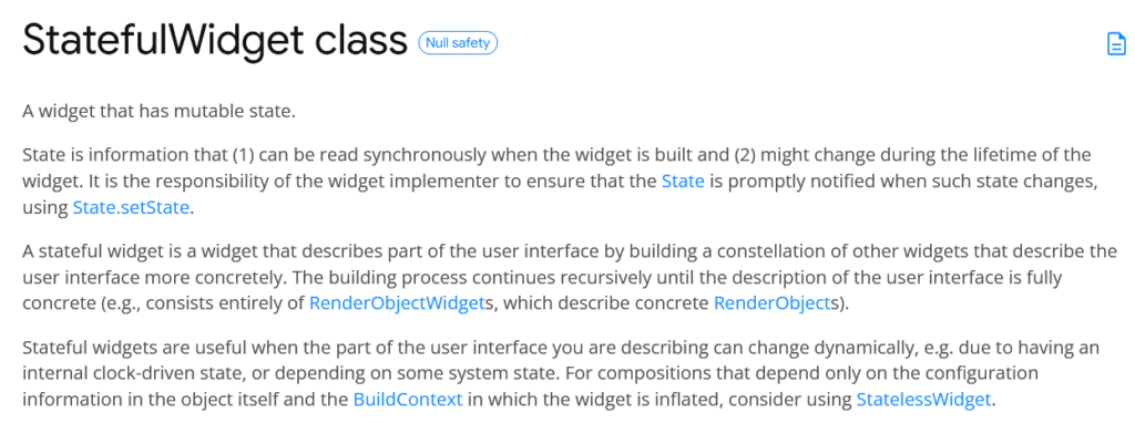 What is stateful widget in flutter?